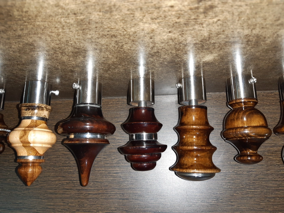 Wooden curtain bracket finials  uploaded by Smart Arts & Crafts on 2/15/2023