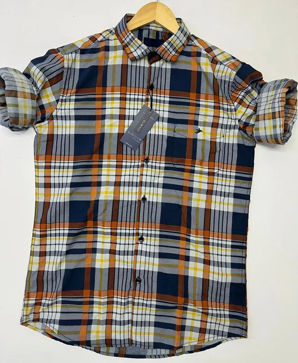 *💯% Original Branded Men’s Premium Full Sleeves Checks Shirts*

Brand:*ALIEN GLOW®️[O.G]*
Fabric: * uploaded by CR Clothing Co.  on 2/15/2023