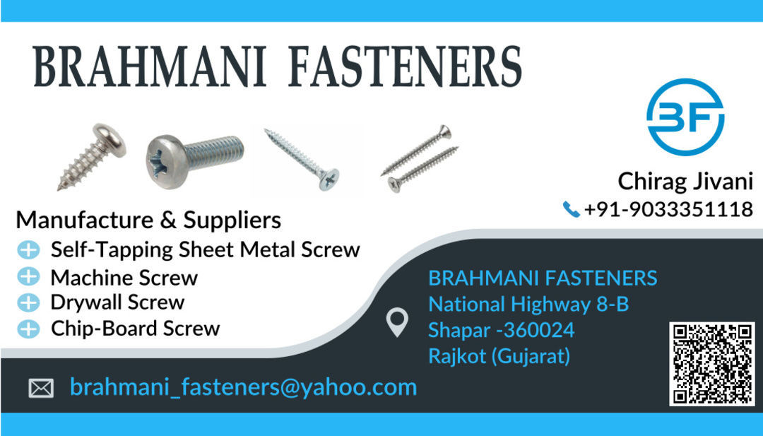Product uploaded by Brahmani Fasteners  on 2/20/2021