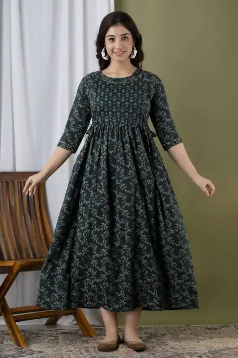 Pure cotton anarkali kurta  uploaded by Aleexa Outlet on 2/15/2023