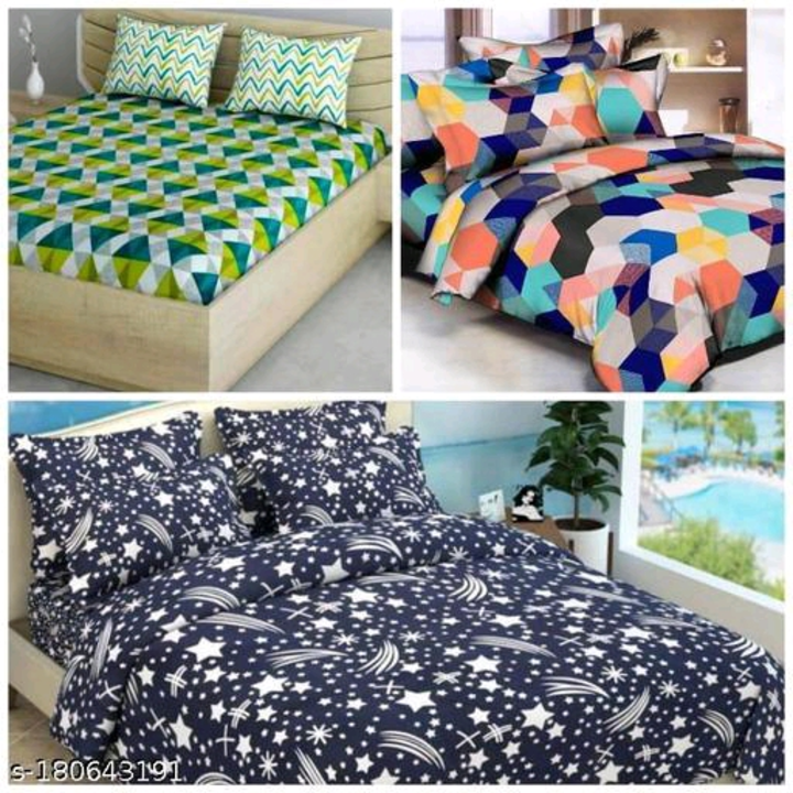 Catalog Name:*Alluring Bedsheets*
Fabric: Polycotton
Type: Flat Sheets
Quality: Superfine
Print or P uploaded by Vaishali wholesale store on 2/15/2023