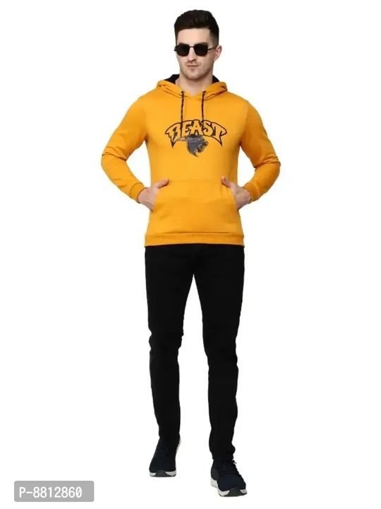 Classic Cotton Blend Printed Hoodie Sweatshirt for Men uploaded by wholsale market on 2/15/2023