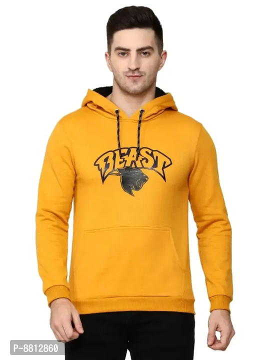 Classic Cotton Blend Printed Hoodie Sweatshirt for Men uploaded by wholsale market on 2/15/2023