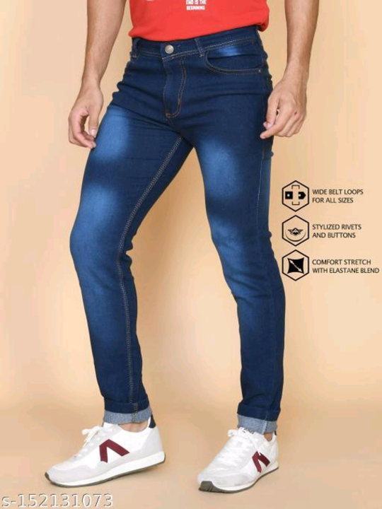Catalog Name:*Ravishing Latest Men Jeans*
Fabric: Denim
Pattern: Dyed/Washed
Net Quantity (N): 1
Siz uploaded by Vaishali wholesale store on 2/15/2023