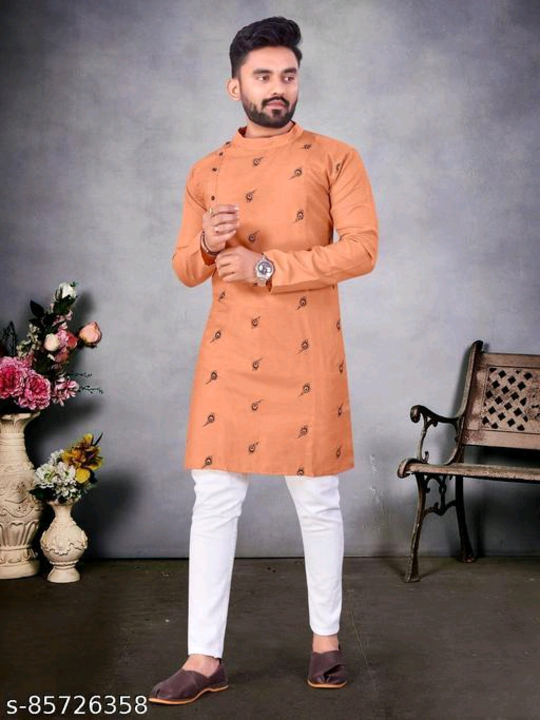 Catalog Name:*Unique Men Kurta Sets*
Top Fabric: Cotton Blend
Bottom Fabric: Cotton Blend
Scarf Fabr uploaded by Vaishali wholesale store on 2/15/2023