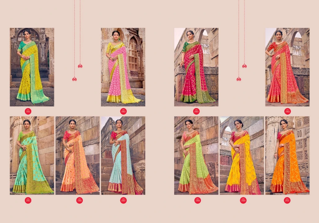 PRERNA

1900 SERIES

RATE - 2125/- PLUS GST

FABRIC - SILK

ALL AVAILABLE IN SINGLES

HD LINK :-
htt uploaded by Aanvi fab on 2/15/2023