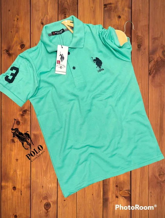 Us polo t shirt embroidery logo  uploaded by Panther garments - manufacturing  on 2/15/2023