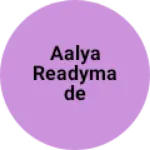 Business logo of Aalya readymade