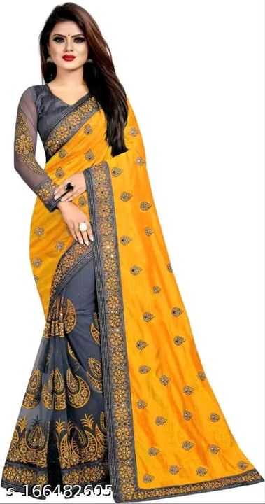 Catalog Name:*Aishani Georgette Sarees*
Saree Fabric: Georgette
Blouse: Separate Blouse Piece
Blouse uploaded by Vaishali wholesale store on 2/15/2023