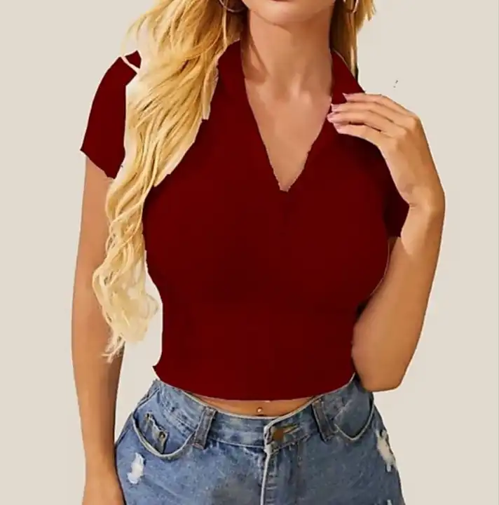 Rib crop top uploaded by Fashion Mantra on 5/30/2024