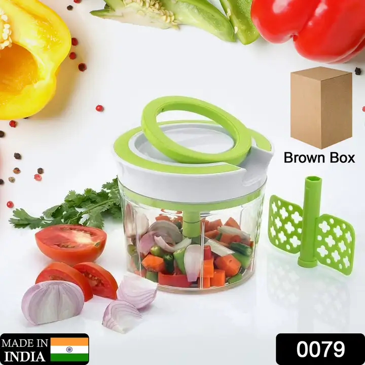 0079 MANUAL 2 IN 1 HANDY SMART CHOPPER FOR VEGETABLE FRUITS NUTS ONIONS CHOPPER BLENDER MIXER FOOD P uploaded by DeoDap on 2/15/2023