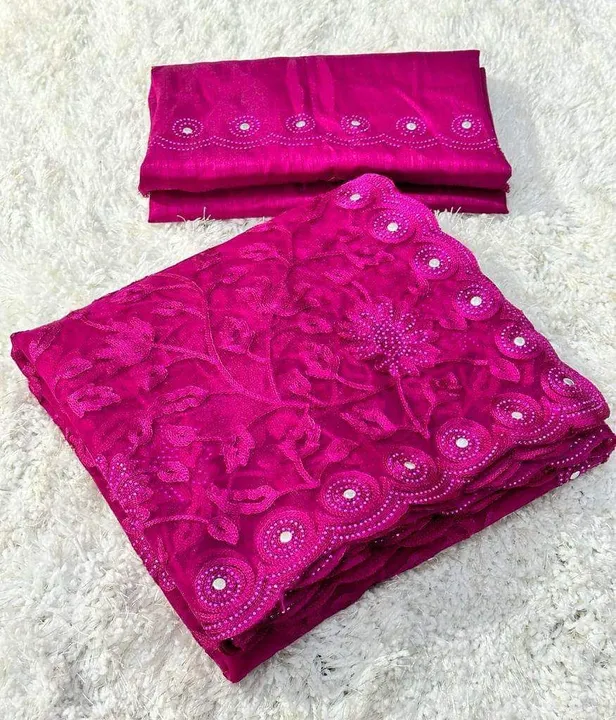 _*Fresh Arrival🔥🔥*_

Beautiful lucknowi embroidery in viscose butterfly net fabric cover with swar uploaded by Vishal trendz 1011 avadh textile market on 2/15/2023