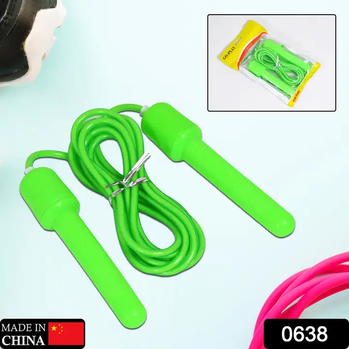 0638 SKIPPING ROPE WITH ABS HANDLE FOR MEN, WOMEN - LATEX JUMP ROPE FOR WEIGHT LOSS, FITNESS, SPORTS uploaded by DeoDap on 2/15/2023