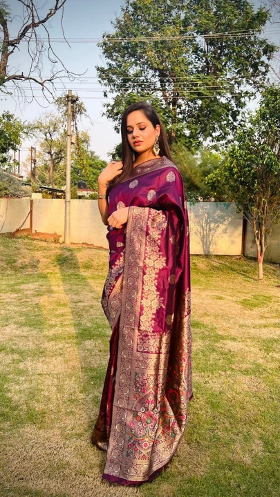 Banarasi soft silk saree  uploaded by DHANANJAY CREATIONS on 2/15/2023