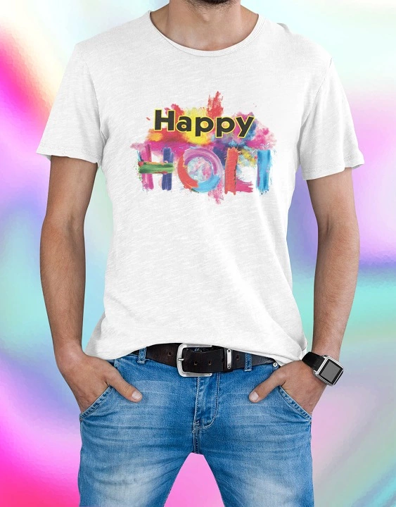 Holi T-shirts uploaded by ISHMEET ENTERPRISES on 2/15/2023