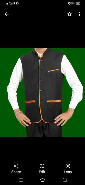 Waiter jacket  uploaded by Gauri textile meerut on 2/15/2023