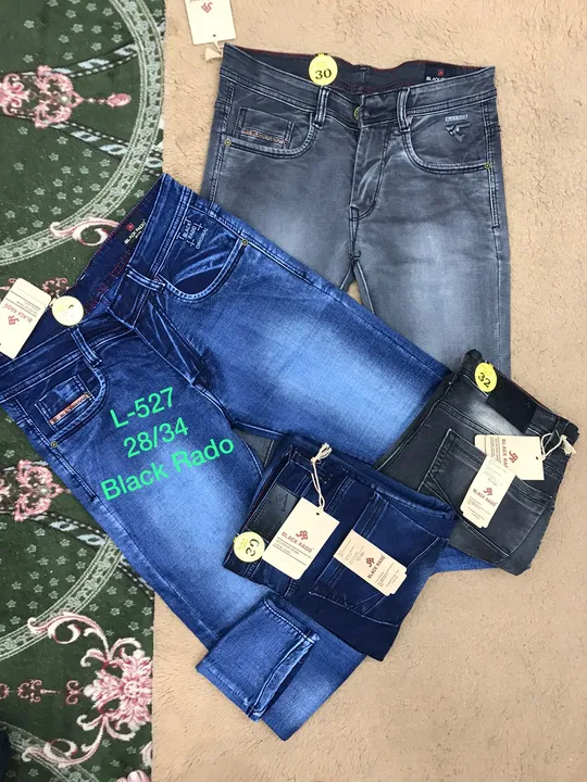 Black shadow jeans 
Lot no 560
Saize 28/36
Colur 5
Cotton by cotton slub 

Price 495/₹
Lenght 41
D2. uploaded by VishnuPriya Enterprises on 2/15/2023