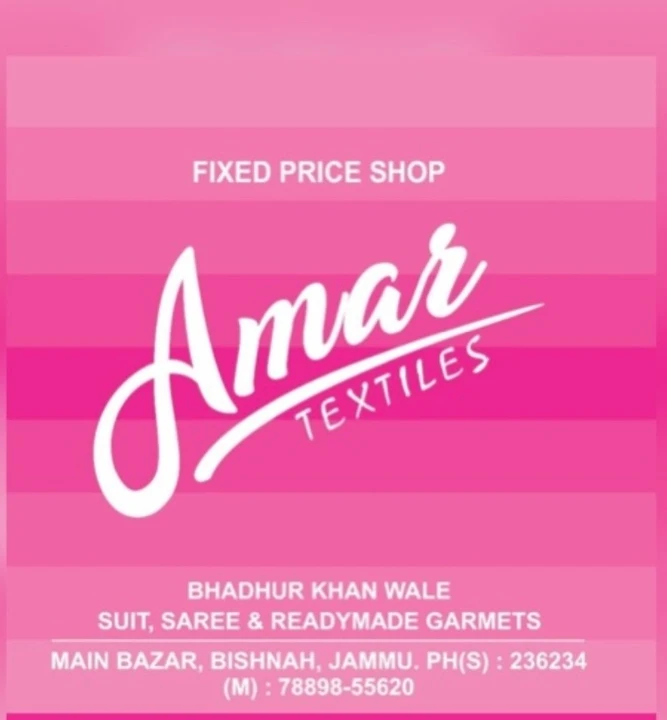 Post image Amar textiles has updated their profile picture.