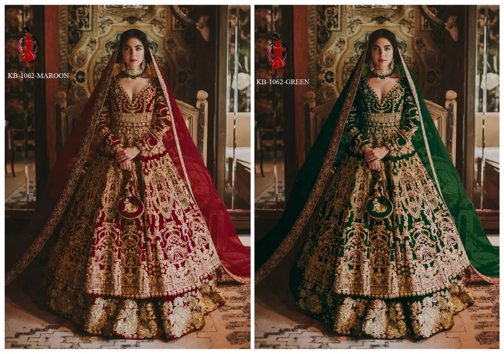 KB SERIES PRESENT BRIDAL ANARKALI 
Heavy Duppata 
BOUTIQUE COLLECTION
 MAKE YOU IN ROYAL
KB series s uploaded by Aanvi fab on 2/15/2023