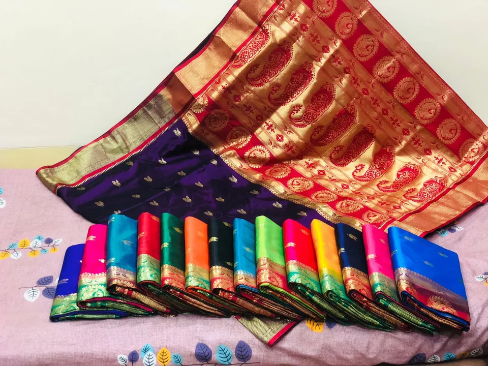 Soft silk paithani sarees  uploaded by business on 2/15/2023