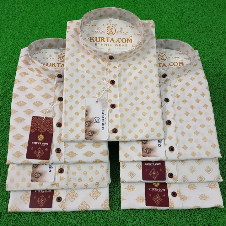 Special white printed kurta  uploaded by Mohan apparels on 2/15/2023