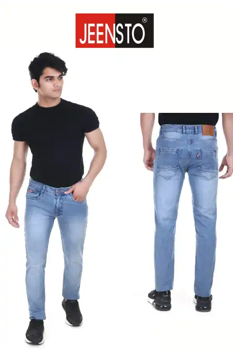 Post image We provide Jeans of fine Cotton by Cotton With Lycra Denim Fabric Stitch with High Standards, washed Gently and finished with premium quality under the brand of Jeensto.