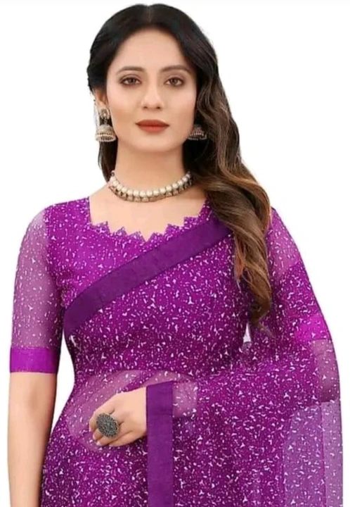 WOMEN SAREE 

WITH BLOUS 

 *FABRIC NET* 

PIC 90 ONLY 

 * uploaded by D N creation on 2/15/2023