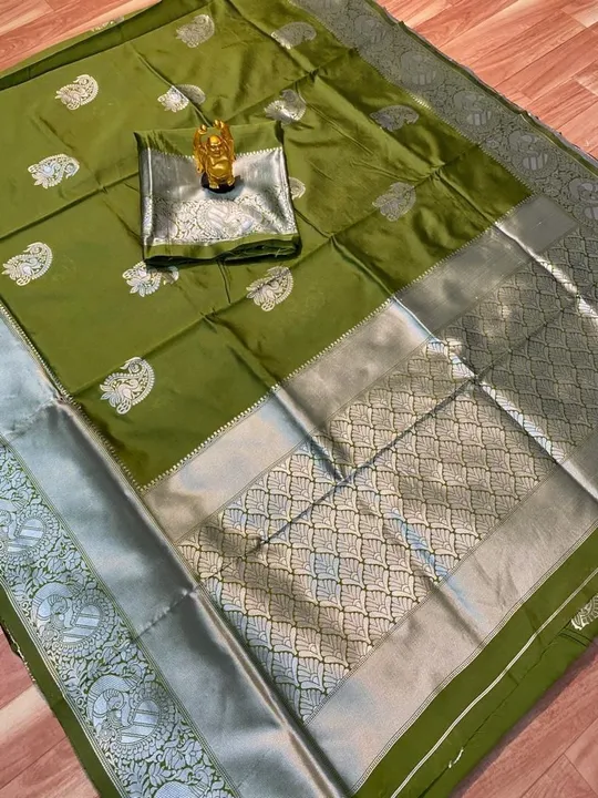 🔥 *Presenting Enchanting Yet Breathable Organic Banarasi Sarees For Intimate And Big Fat Indian Wed uploaded by Roza Fabrics on 2/15/2023