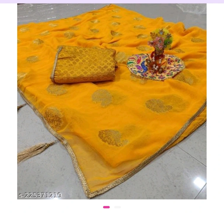 Chiffon  saree    uploaded by Musharrat fashion designer  on 5/30/2024