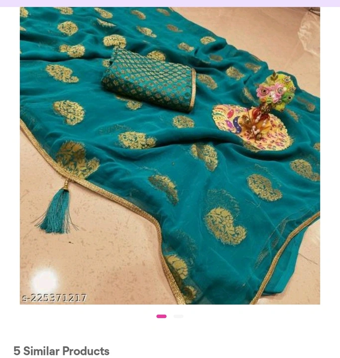 Chiffon  saree    uploaded by Musharrat fashion designer  on 2/15/2023