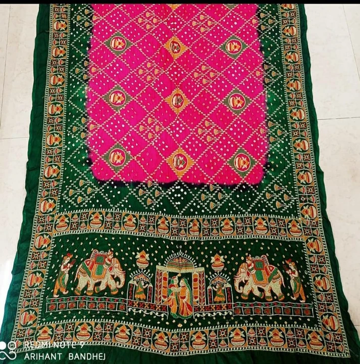 bandhni saree only whosel uploaded by Imranstore on 2/15/2023