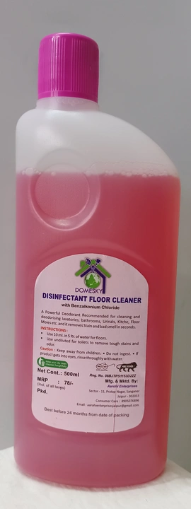 DOMESKY Super Floor Cleaner disinfectant 500g Rose Fragrance  uploaded by Aarohi Enterprises on 2/15/2023