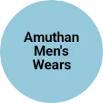 Business logo of Amuthan Men's wears