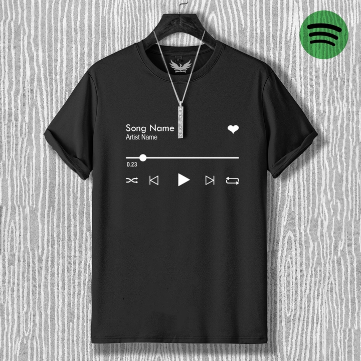 Spotify Player Custom T-shirt  uploaded by INFIRAX on 2/16/2023