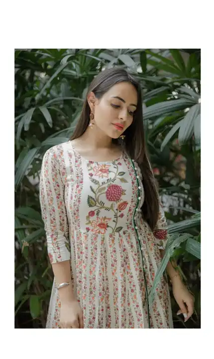 Beautiful Rayon A-line Kurti With Palazzo  uploaded by Maa Collection on 2/16/2023