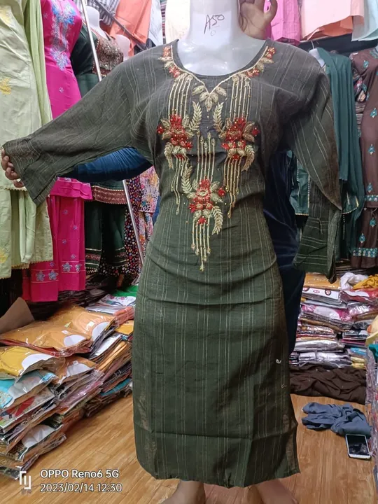 Summer kurti limited stock uploaded by Aman Enterprises WhatsApp or call +919711706212 on 2/16/2023