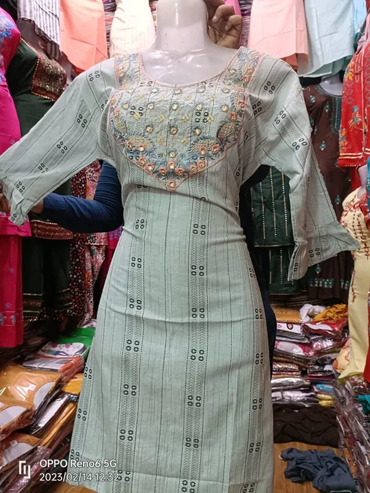 Summer kurti limited stock uploaded by Aman Enterprises WhatsApp or call +919711706212 on 2/16/2023