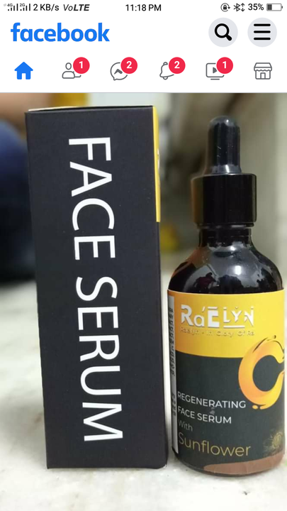 Regenerating face serum with sunflower  uploaded by Gagan enterprise  on 2/21/2021