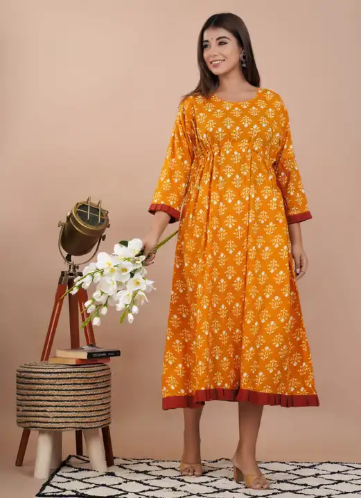 Long Dress  uploaded by Ashoka bagru print on 2/16/2023