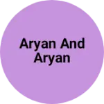 Business logo of Aryan and Aryan