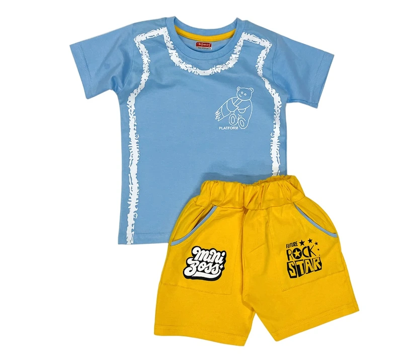 Post image Kids top bottom set pack of 6 pic fabric cotton hosiery top pant set size 16/20=170,,22/26=190