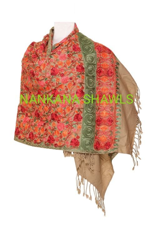 Embroidery stoles for women  uploaded by NANKANA SHAWLS on 2/21/2021