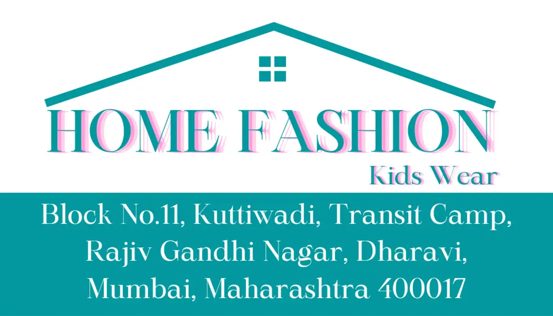 Visiting card store images of Home Fashion Kids wear 