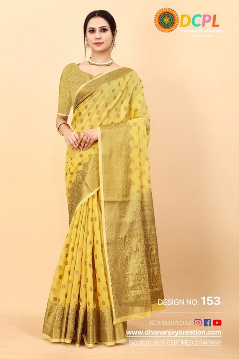 Cotton banarasi silk and soft saree for wedding wears  uploaded by DHANANJAY CREATION  on 2/16/2023