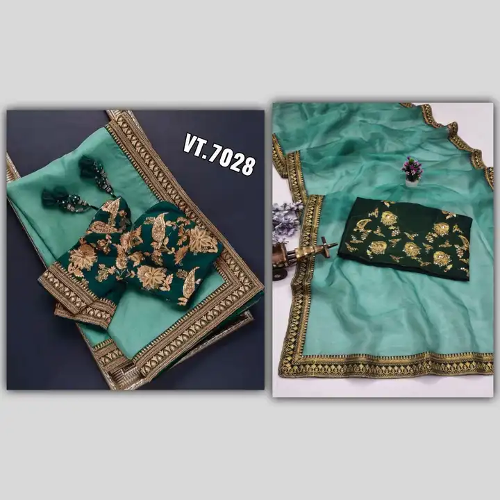 ☘️🛎️🛎️ NEW launching 🛎️🍀


🥻 Sari Fabric: Heavy Organza with Embroidery Codding & Sequins Less  uploaded by Vishal trendz 1011 avadh textile market on 2/16/2023
