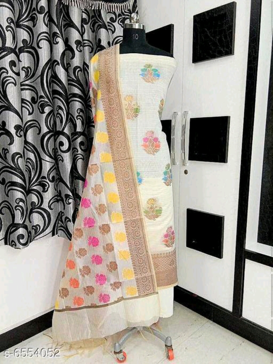 Attractive suits
Name: Attractive suits
Top Fabric: Cotton Silk + Top Length: 2.25 Meters
Bottom Fab uploaded by Raj collection on 2/16/2023