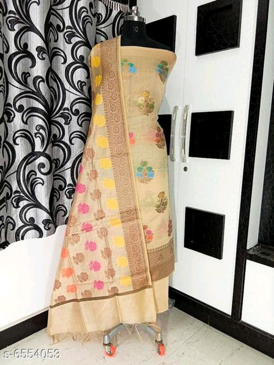 Attractive suits
Name: Attractive suits
Top Fabric: Cotton Silk + Top Length: 2.25 Meters
Bottom Fab uploaded by Raj collection on 2/16/2023