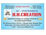 Business logo of H H Creation based out of Ahmedabad