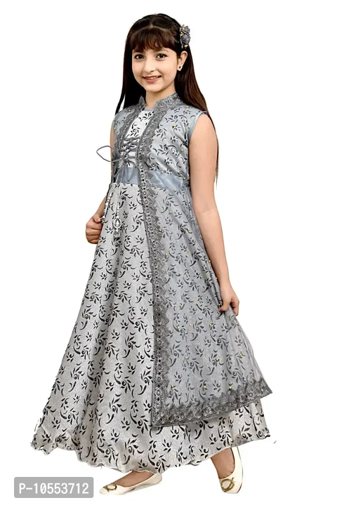 Product image of Stylish Girls Silk Blend Grown Dress, price: Rs. 550, ID: stylish-girls-silk-blend-grown-dress-2dc0b2b7