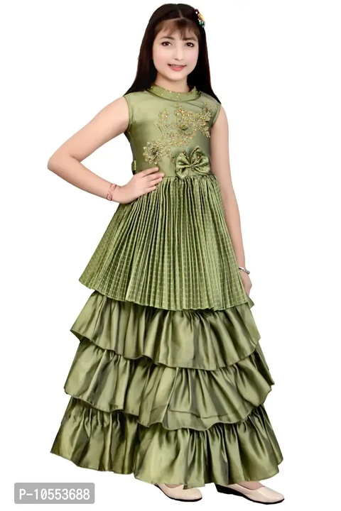 Stylish Girls Silk Blend Grown Dress uploaded by wholsale market on 2/16/2023